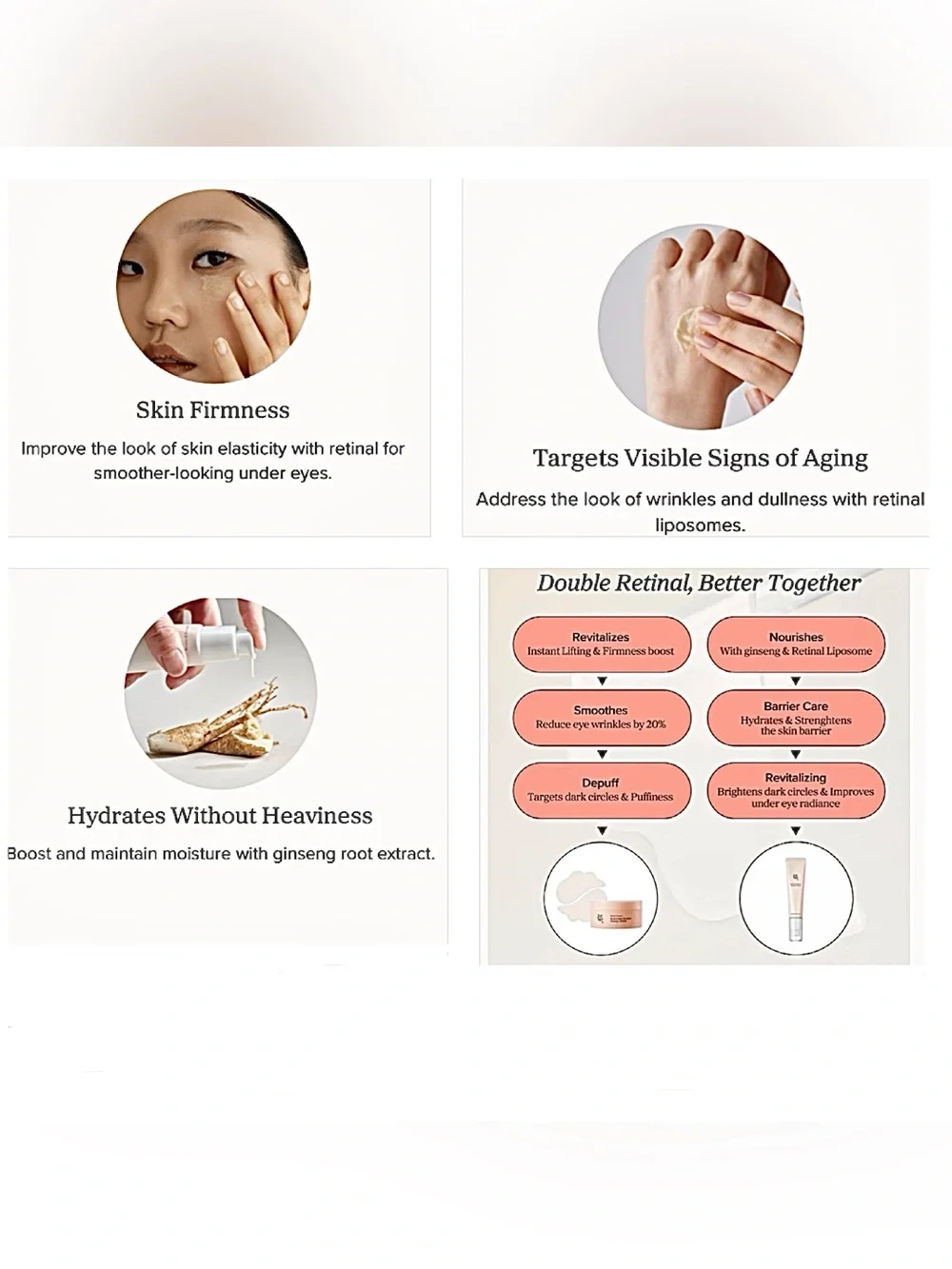 K-Beauty EYE SERUM NIB Beauty of Joseon REVIVE Retinal Hydrating Ginsing Firming